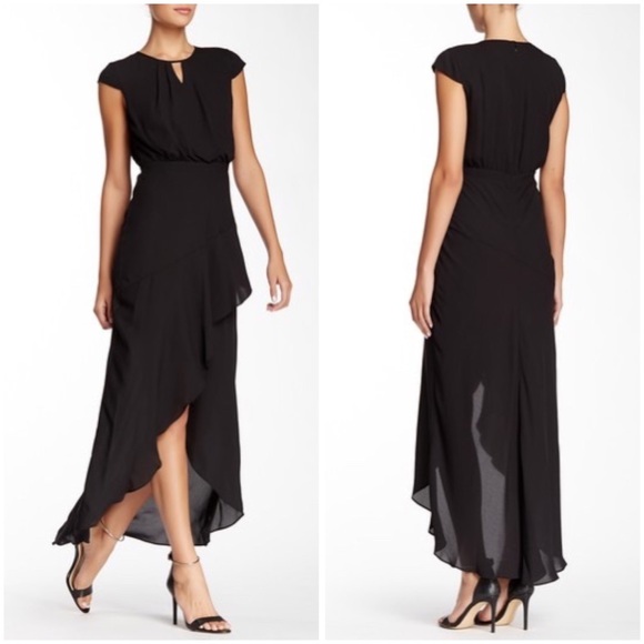 Cynthia Steffe Dresses & Skirts - Cynthia Steffe Adeline Black Keyhole Maxi Dress